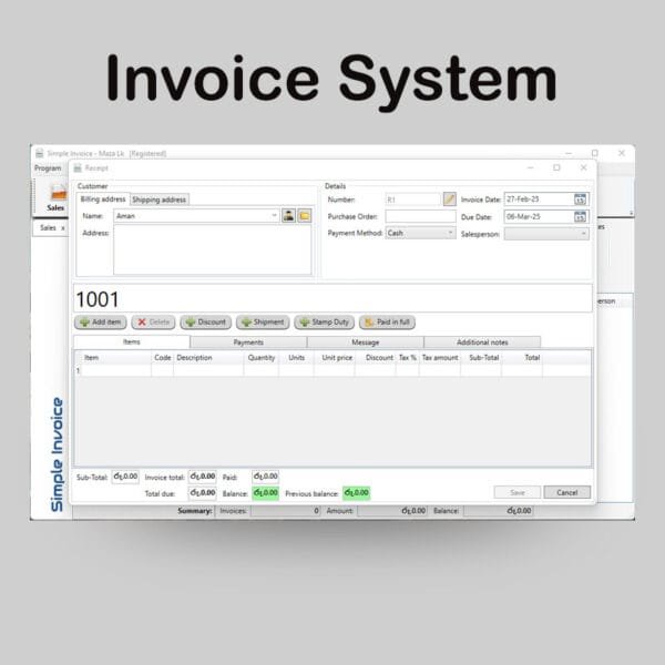 Small Business Invoicing