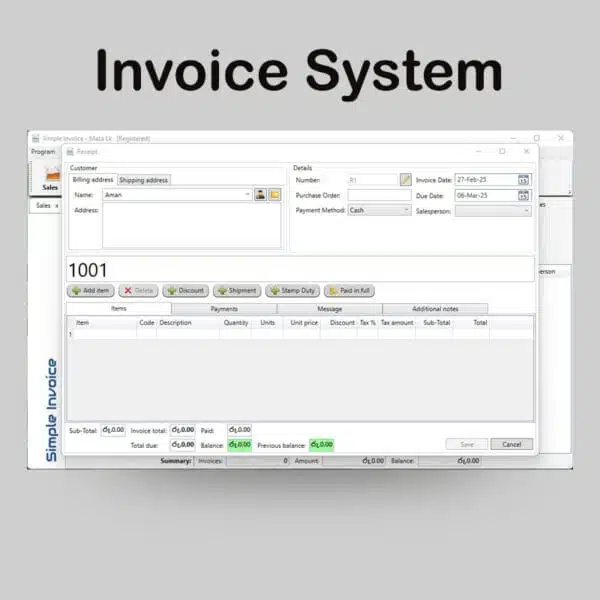 Small Business Invoicing