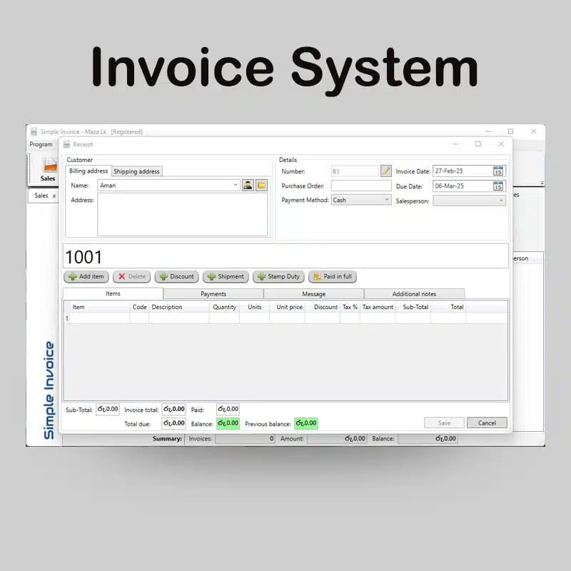 Small Business Invoicing